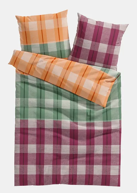 Linon-Bettwäsche in orange von vorne - bonprix