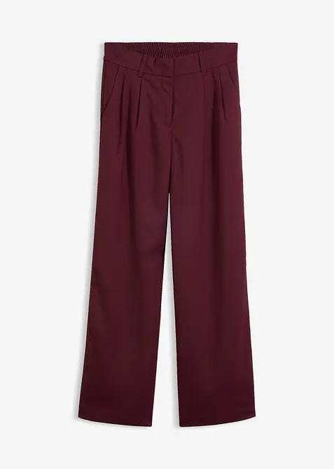 Schlupfhose mit Twill-Struktur in rot von vorne - bonprix