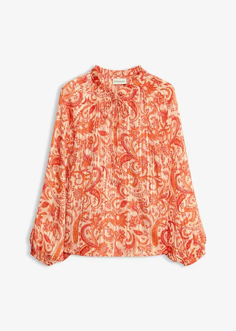 Tunikabluse in beige von vorne - bonprix