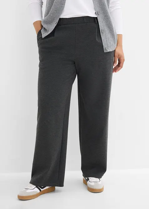 Punto di Roma Hose mit Bundfalte in grau von vorne - bonprix