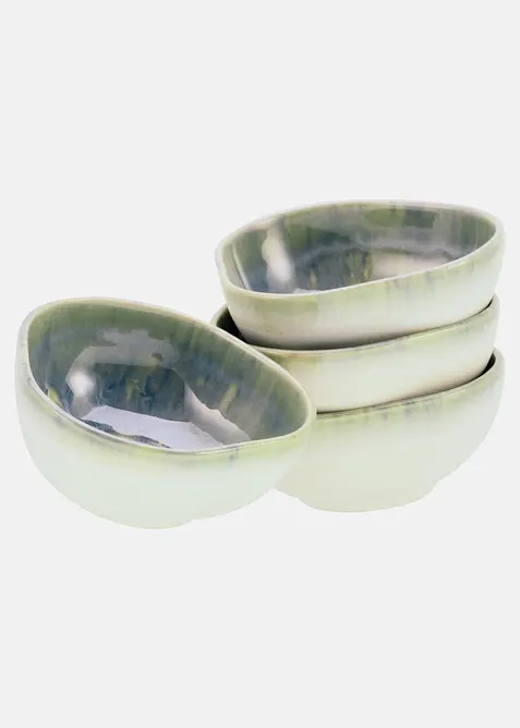CreaTable Schalen Dipping Bowl (4er Pack) in grün - CreaTable