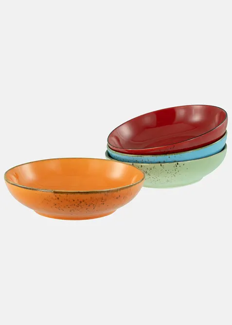 CreaTable Schalen Poke Bowl (4er Pack) in bunt - CreaTable