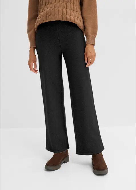 Strickhose in schwarz von vorne - bonprix