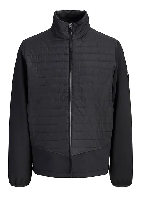 JJ REBEL Hybridjacke in schwarz von vorne - JJ REBEL