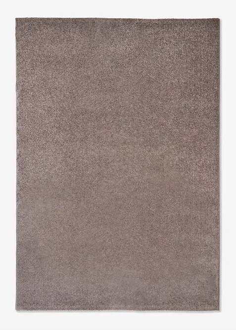 Teppich mit weicher Oberfläche in braun von vorne - bonprix