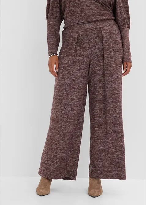 Schlupfhose aus weicher Viskose in braun von vorne - bonprix