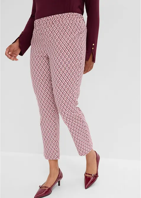 Stretch-Hose in lila von vorne - bonprix