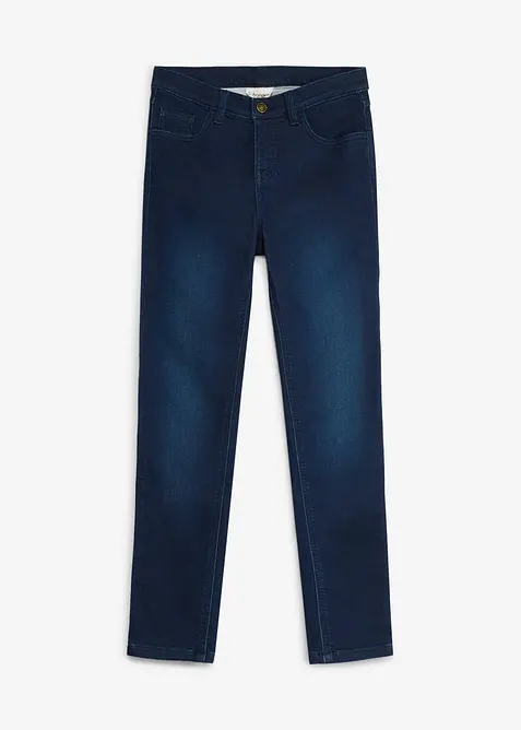 Super-Stretch Skinny-Jeans Mid Waist in blau von vorne - bonprix