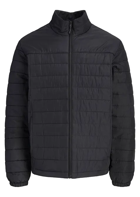JJ REBEL Steppjacke in schwarz von vorne - JJ REBEL