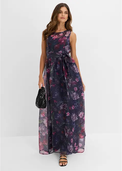 Maxikleid in blau im Look von vorne (Totalaufnahme) - bonprix