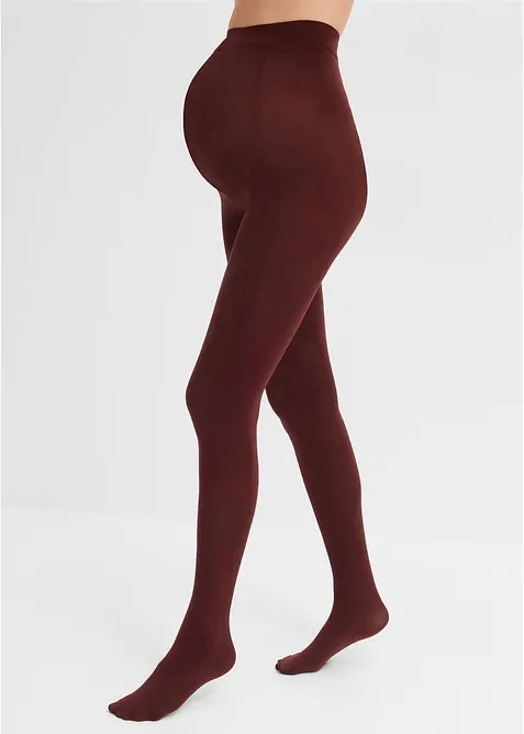 Schwangerschafts-Strumpfhose 90 DEN in rot von vorne - bonprix