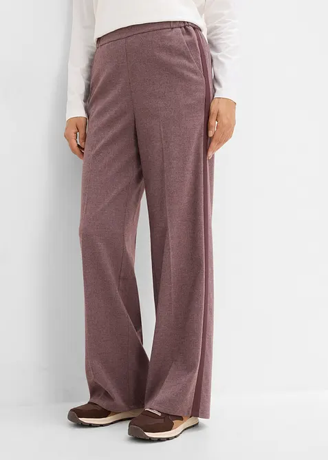 Marlenehose in Wolloptik aus Viskose-Mix in rot von vorne - bonprix