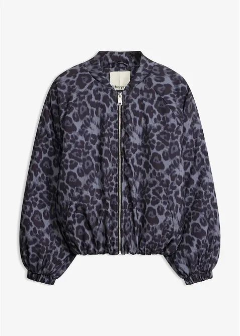 wattierter Blouson in grau von vorne - bonprix