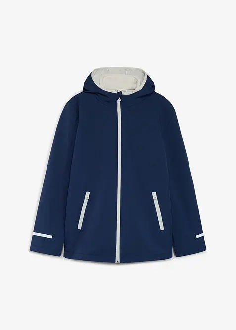 3 in 1 Jacke mit raustrennbarer Fleecejacke, wasserabweisend in blau von vorne - bonprix