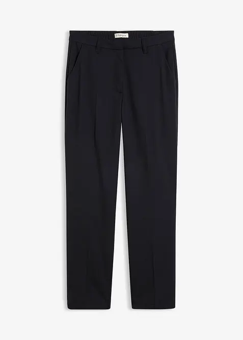 Hose aus Viskose-Mix in schwarz von vorne - bonprix
