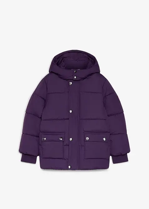 Lurchi Winter-Steppjacke, wasserabweisend in lila von vorne - Lurchi