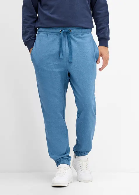 Jogginghose in Loose Fit in blau von vorne - bonprix