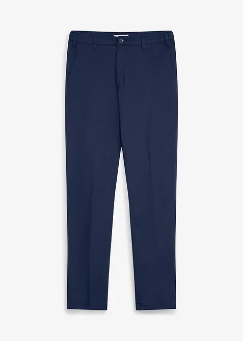 Reguar Fit Chino-Thermohose, Straight in blau von vorne - bonprix
