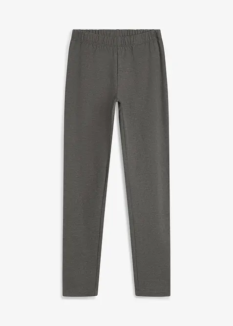 Thermo-Leggings in grau von vorne - bonprix