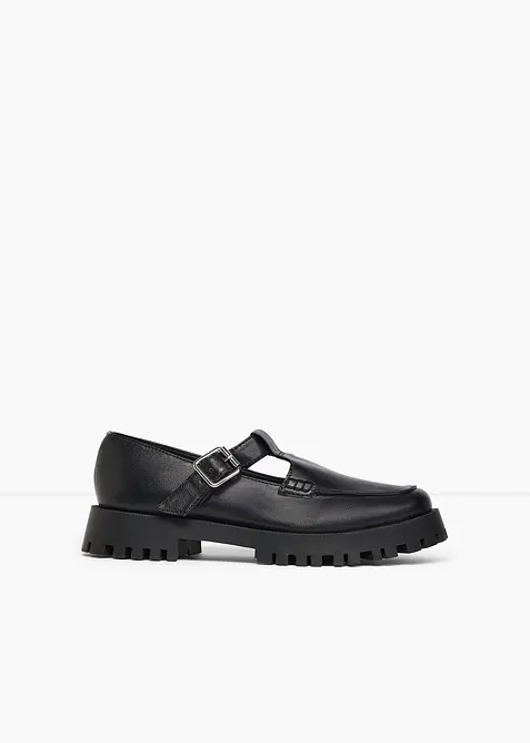 Chunky Loafer mit Cut-Outs in schwarz - bonprix