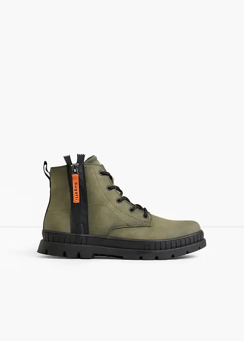 Bugatti Schnürboots mit Profilsohle in grün - Bugatti