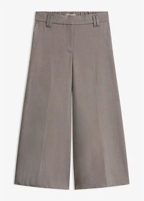 Hose mit Fischgrat in Wolloptik in beige von vorne - bonprix