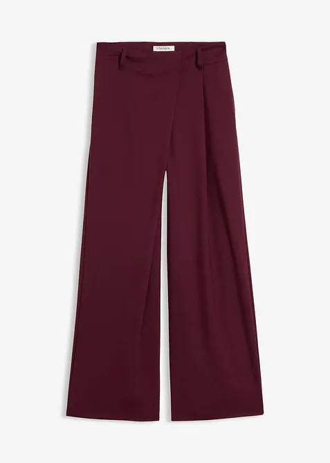 Marlenehose aus fließendem Viskose-Mix in rot von vorne - bonprix