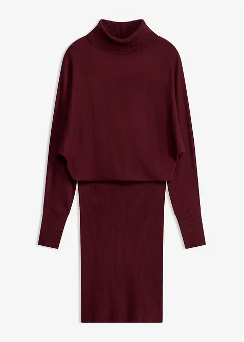 Strickkleid aus Viskose-Mix in rot von vorne - bonprix