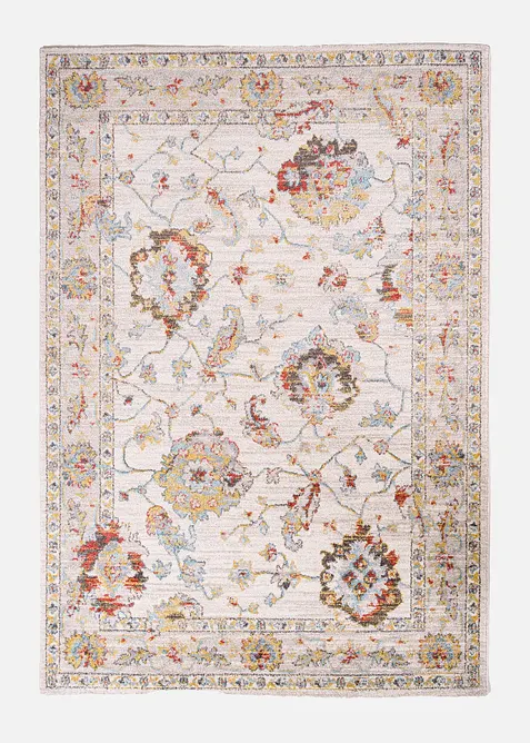 Teppich mit floraler Musterung in bunt von vorne - bonprix