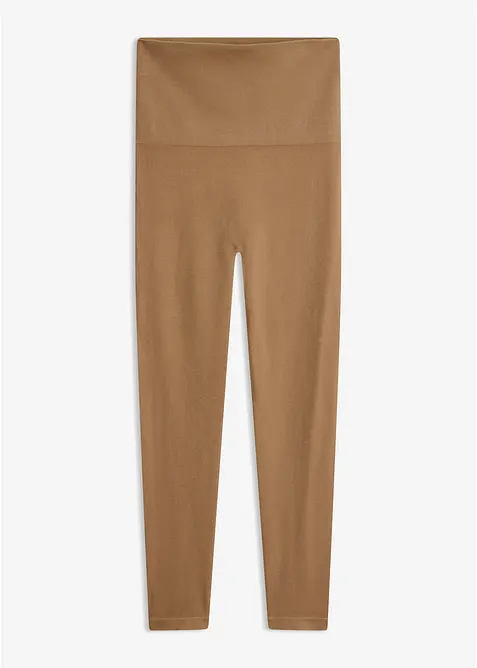 Seamless Shape-Strumpfleggings in beige von vorne - bonprix