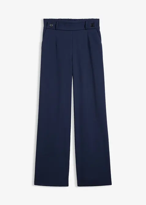 Hose aus Viskose-Mix in blau von vorne - bonprix