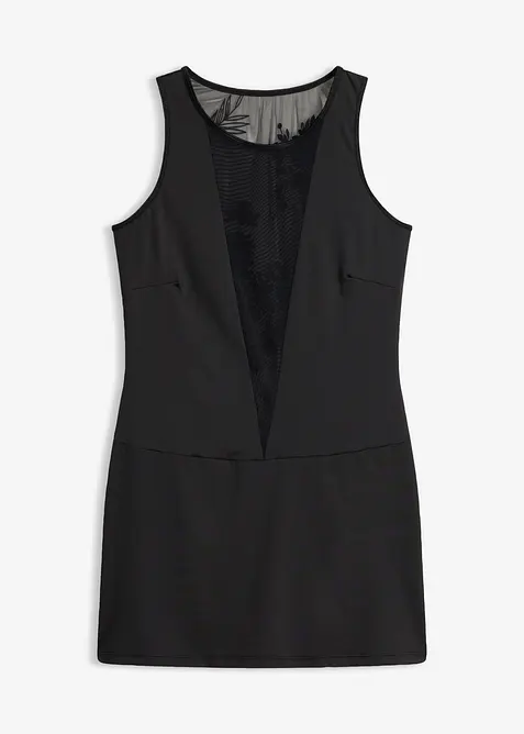 Kleid in schwarz von vorne - bonprix