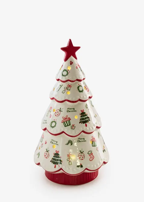 LED-Deko-Objekt Tannenbaum in weiß von vorne - bonprix