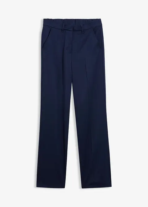 Hose in Wolloptik aus Viskose-Mix in blau von vorne - bonprix