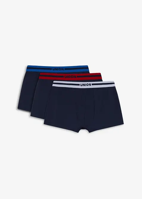 Boxershorts eng mit Baumwolle (3er Pack) in blau - bonprix