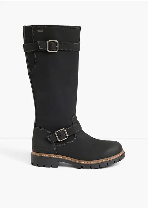 Tom Tailor Schnürboots mit Profilsohle in schwarz - Tom Tailor