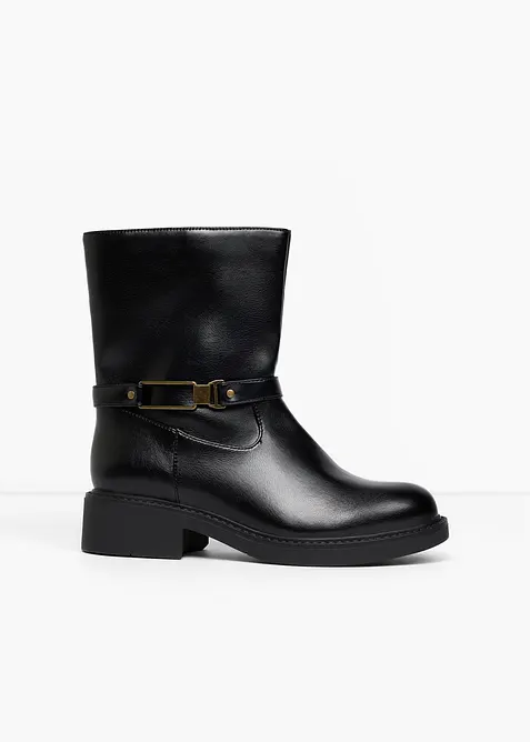 Boots mit Schnalle in schwarz - bonprix
