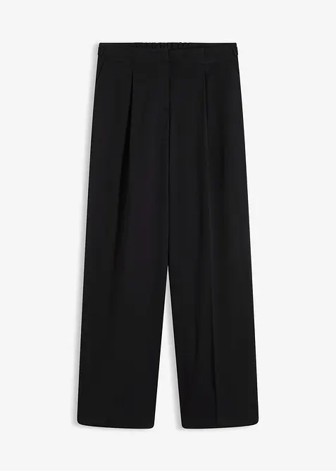Palazzo-Hose in schwarz von vorne - bonprix
