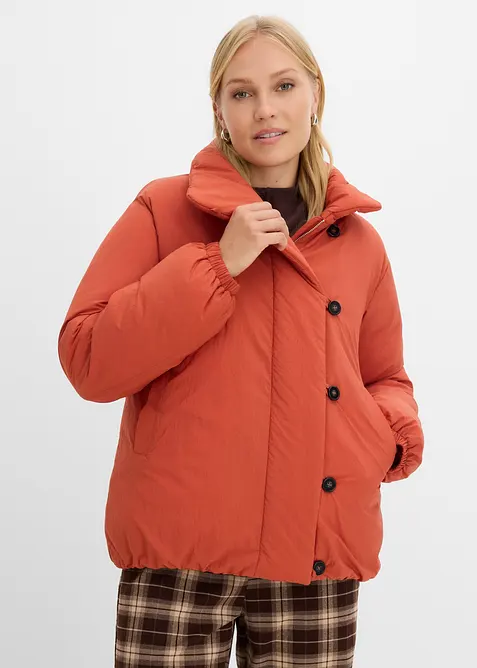 Winterjacke in braun von vorne (im Anschnitt) - bonprix