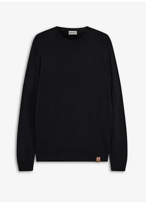 Pullover in schwarz von vorne - bonprix