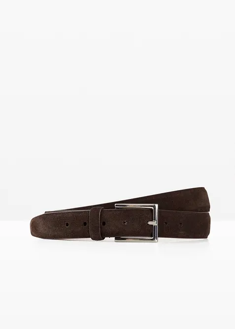 Ledergürtel in braun von vorne - bonprix