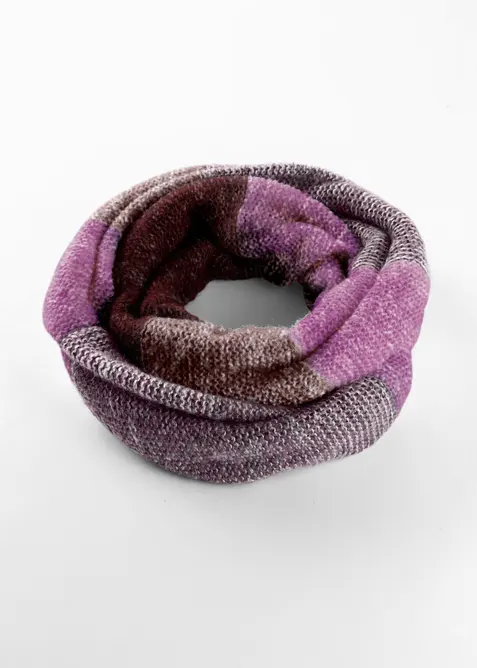 Loop Schal mit Effektgarn in beige von vorne - bonprix