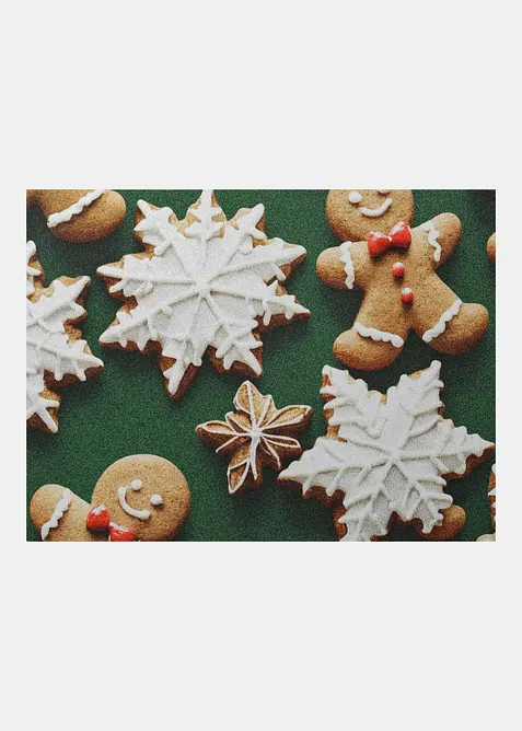 Waschbare Fußmatte mit weihnachtlichem Design in bunt - bonprix