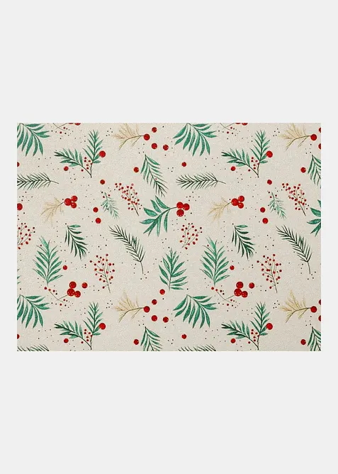 Waschbare Fußmatte mit weihnachtlichem Design in bunt - bonprix