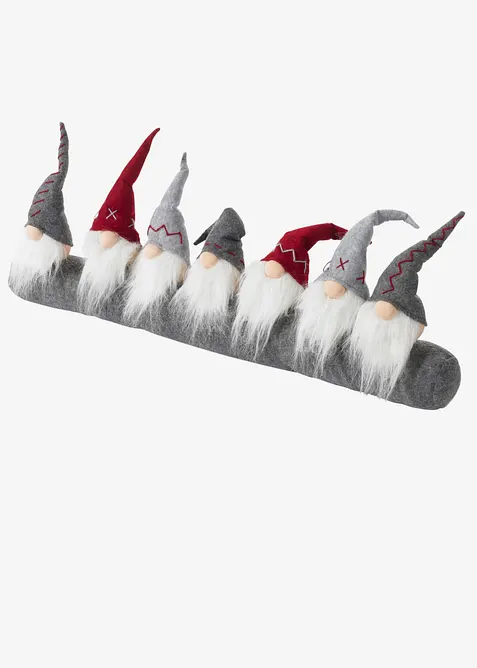 Zugluftstopper mit Wichtel in grau - bonprix