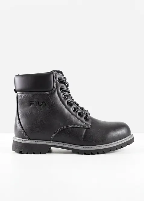 Fila Schnürboots mit Profilsohle in schwarz - FILA