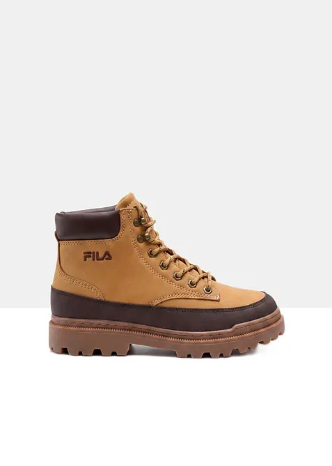 Fila Schnürboots mit Profilsohle in braun - FILA