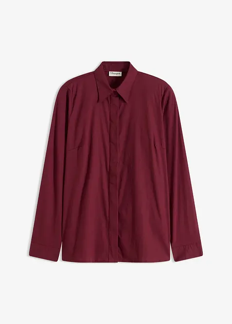 Long-Stretch-Bluse in rot von vorne - bonprix