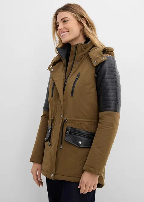 Parka in grün von vorne (im Anschnitt) - bonprix
