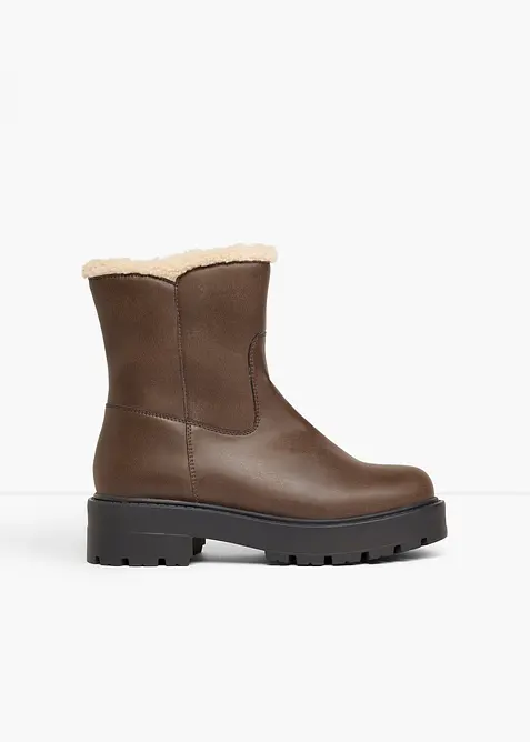 Gefütterte Boots in braun - bonprix